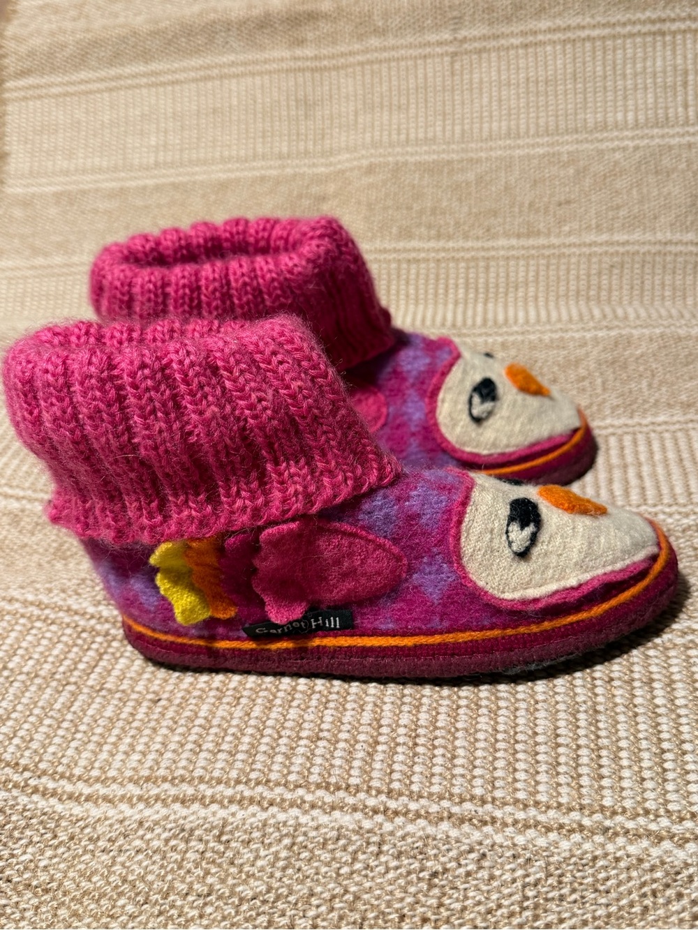 Garnet Hill Kids Boiled Wool Slippers - Picture 7 of 8
